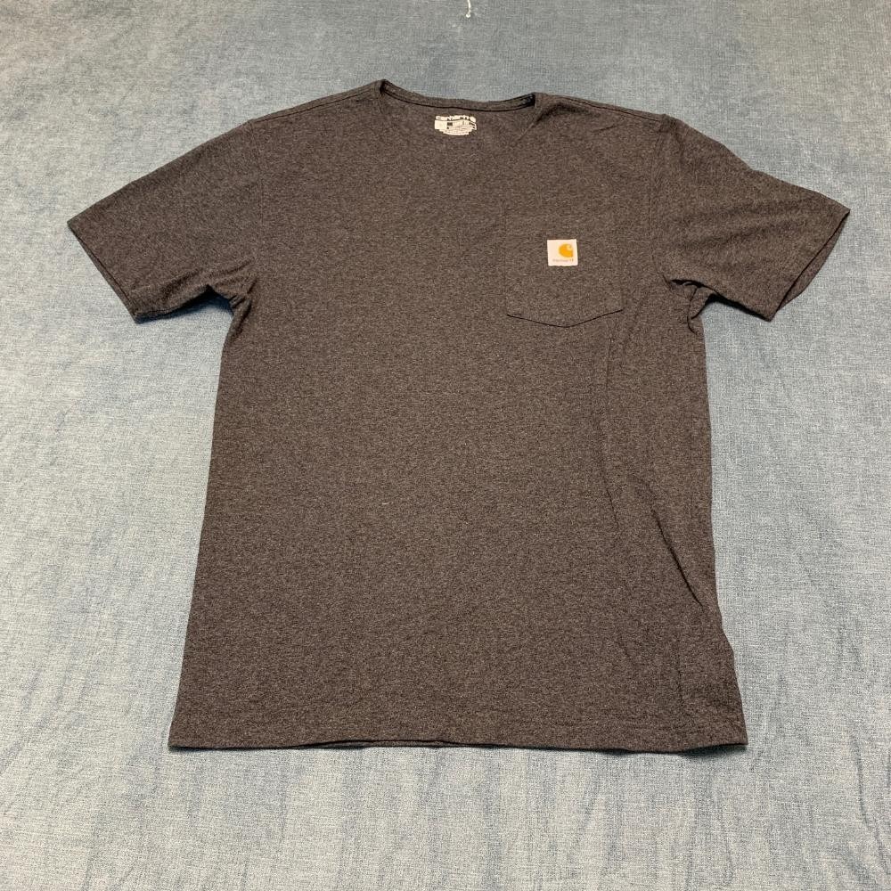 Carhartt T-Shirt Mens S Carbon Heather Loose Fit Heavyweight Short Sleeve Pocket
